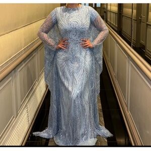 Custom one of a kind baby blue dress !